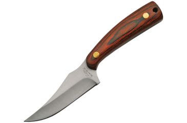 Image of China Made Sharpfinger Pakkawood Fixed Blade Knife, 3.25in, Stainless Steel, Standard Edge, Satin, Pakkawood Handle CN211234WD