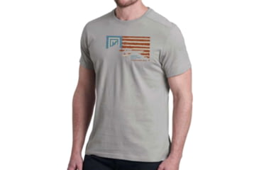 Image of Christensen Arms Flag Silhouette SS Tee - Mens, Ash Gray, S, 730-CA071-40-00-101-02