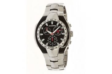 Image of Chronotech Active 7060  Watch - Stainless Steel Band, Black Face Ct.7060m/02m