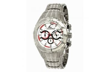 Image of Chronotech Active 7112  Watch - Stainless Steel Band, White Face Ct.7112m/06m