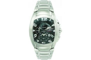 Image of Chronotech Reloaded 7024  Watch - Silver Band, Black Face Ct.7024m/02m