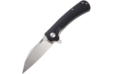 Image of CJRB Talla Linerlock Black D2 Folding Knife, 3.5 stonewash finish D2 tool steel blade, Black textured G10 handle, J1901-BKC