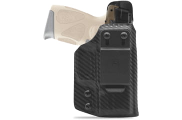 Image of Clip &amp; Carry IWB Kydex Holster for the Taurus PT111, G2, G2C, G2S, Carbon Fiber Black, Right-Handed, TPT111-CF-BLK-R