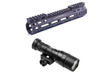 Image of Cloud Defensive Rail System with SureFire Mini Scout Flashlight / Weaponlight w/Z68 Click Switch, 500 Lumens - Black