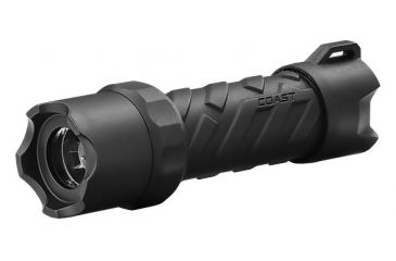 Image of Coast PolySteel 200 Pure Beam Focusing Flashlight 250 Lumens, Black, Clam 20763