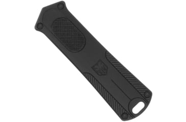 Image of CobraTec Knives California 952 OTF Knife, 1.75in, Stonewashed D2 Steel, Non-Serrated Drop Blade, Black Handle, CALI952BLKDNS