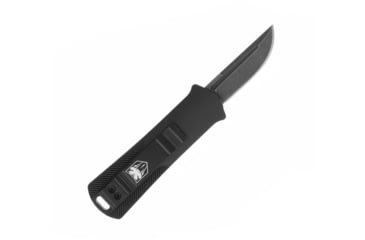 Image of CobraTec Knives California 952 OTF Knife, 1.75in, Stonewashed D2 Steel, Non-Serrated Drop Blade, Carbon Fiber Handle, CALI952BLKCFDNS