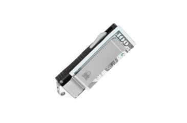 Image of CobraTec Knives Money Clip OTF Knife, 1.75in, D2 Steel, Drop Non-Serrated, Black Handle, BLKOTFMCDNS