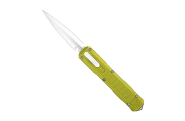 Image of CobraTec Knives Raptor OTF Knife, 3.13in, D2 Steel Blade, Dagger, Not Serrated, Aluminum Switch, OD Green Handle, CTRPTODGDAGNS