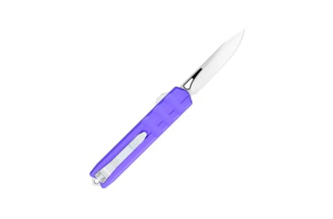 Image of CobraTec Knives Small Enforcer OTF Knife, 2.25in, M390 Drop Non-Serrated, Purple Handle, SCTEPURM390DNS