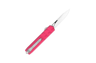 Image of CobraTec Knives Small Enforcer OTF Knife, 2.25in, M390 Drop Non-Serrated, Red Handle, SCTERDM390DNS