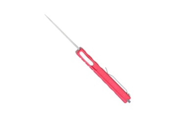 Image of CobraTec Knives Small Enforcer OTF Knife, 2.25in, M390 Drop Non-Serrated, Red Handle, SCTERDM390DNS
