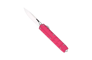 Image of CobraTec Knives Small Enforcer OTF Knife, 2.25in, M390 Drop Non-Serrated, Red Handle, SCTERDM390DNS