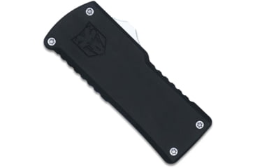 Image of CobraTec Knives Utility OTF Plain Aluminum Blade, 3.38 Black Aluminum Handle, CTOTFUTBLK