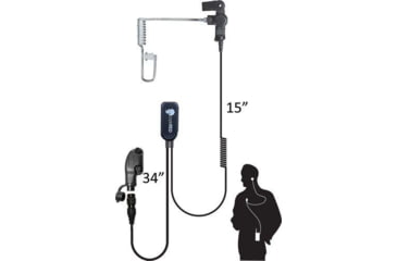 Image of Code Red Sherlock Acoustic Tube One Wire Microphone for BK P150 KNG Radios, CRD24259