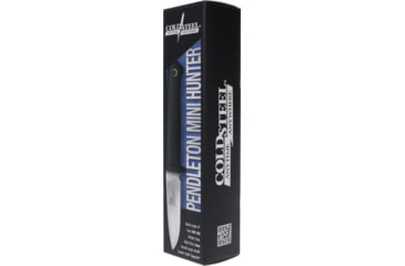 Image of Cold Steel 3V Pendleton Mini Hunter Knife, 3in Blade Length, 3mm Thickness, Black, CS-36LPCM