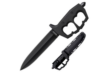 Image of Cold Steel Chaos Double Edge, Black Aluminum Handle, Plain Edge, CS-80NTP