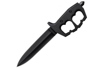 Image of Cold Steel Chaos Double Edge, Black Aluminum Handle, Plain Edge, CS-80NTP