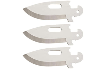 Image of Cold Steel Click-N-Cut Replacement Blades, 2.5in, 420J2 SS, Drop Point Blades, 3 Pack, Silver, CS-40AP3AZ