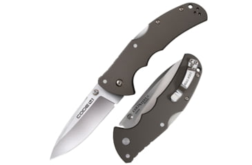 Image of Cold Steel Code 4 Knife, 3.5in Spear Point Smooth Blade, Satin, CS-58PS