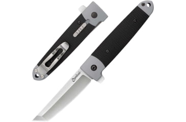 Image of Cold Steel Oyabun Folding Knife, 3.5in, 4034 Stainless Steel, Tanto Blade, 4 3/4in Long GRN w/TPR Inlay Handle, CS-26T