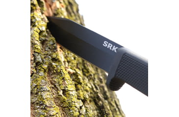 Image of Cold Steel SRK 10.75 inch SK-5 Fixed Blade Knife w/Kray Ex Grip, Tuff-Ex Finish, Black, CS-49LCK