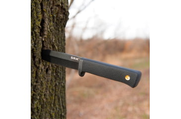 Image of Cold Steel SRK 10.75 inch SK-5 Fixed Blade Knife w/Kray Ex Grip, Tuff-Ex Finish, Black, CS-49LCK