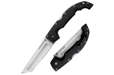 Image of Cold Steel Voyager XL Folding Knife, 5.5in, Tanto Point Plain Edge, AUS10A Steel Blade, Black Griv-Ex Handle, CS-29AXT