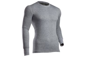 Image of Coldpruf Platinum II Crew Long Sleeve Shirt, Black, Medium, 75ABKMD
