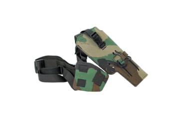 Image of Cole-Tac Varmint Wrangler WML Chest Holster Right Hand, M81 Woodland, VW116