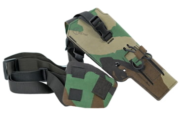 Image of Cole-Tac Varmint Wrangler WML Chest Holster Left Hand, M81 Woodland, VW216