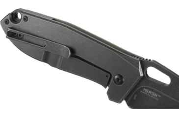 Image of Columbia River 2440 Heron 2.93 Folding Plain Black Stonewash 8Cr14MoV Blade 2C