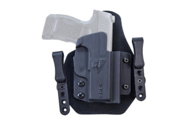 Image of Comp-Tac C916SW295RBSN Sport-TAC Appendix Carry Black Kydex/Leather IWB S&amp;W M&amp;P
