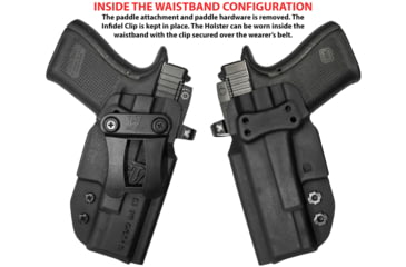 Image of Comp-Tac Dual Concealment IWB Holster, Springfield Echelon, Right Hand, Black, C669SF416LBKN