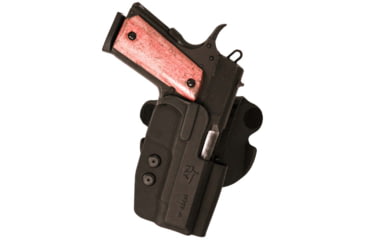 Image of Comp-Tac OTW Paddle Holster, Glock 17/22/31 with rail FBI Cant, Right Hand, Black, C212GL043RBKF