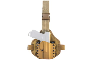 Image of High Speed Gear Warrior Combo Single Point Drop Leg Holster, Glock 19 Gen 1 - 4, Right Hand, Coyote Brown, 23051RCB
