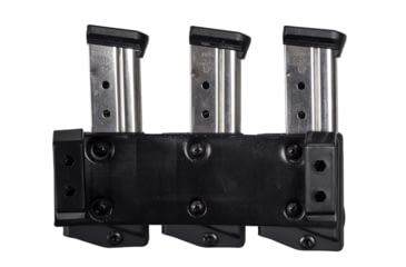 Image of Comp-Tac Tri-Mag Pouch, Slick, Size 12 - Sig P229 .40, P320 9/40, S&amp;W 9/40, Left Side Carry/Right Hand Shooter, Black, Mag Size 12, C62512SL0LBKN