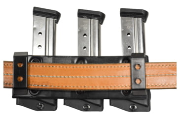 Image of Comp-Tac Tri-Mag Pouch, Slick, Size 12 - Sig P229 .40, P320 9/40, S&amp;W 9/40, Left Side Carry/Right Hand Shooter, Black, Mag Size 12, C62512SL0LBKN