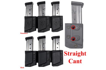 Image of Comp-Tac Tri-Mag Pouch, Slick, Size 12 - Sig P229 .40, P320 9/40, S&amp;W 9/40, Left Side Carry/Right Hand Shooter, Black, Mag Size 12, C62512SL0LBKN