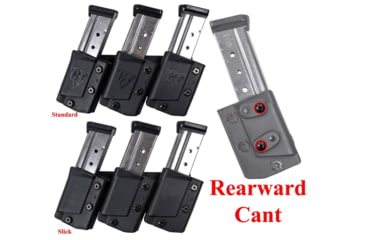 Image of Comp-Tac Tri-Mag Pouch, Slick, Size 12 - Sig P229 .40, P320 9/40, S&amp;W 9/40, Left Side Carry/Right Hand Shooter, Black, Mag Size 12, C62512SL0LBKN
