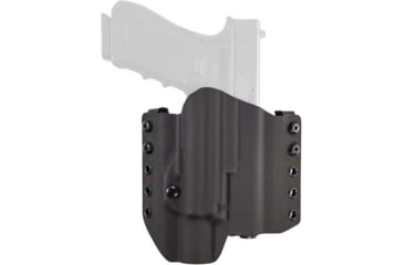 Image of Comp-Tac Warrior with Light OWB Kydex Holster, Sig-P320 Carry + TLR-7A, Left Hand, Black, C828SS302LBKN