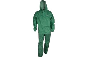 Image of Compass 360 Eco-Lite Rain Suit w/Stuff Sack, Dark Green, Large EL12104-50-LG