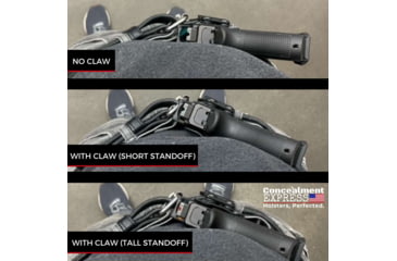 Image of Rounded Concealment Express Holster Claw Kit, IWB/Tuckable, One Size, Black, CE-CLAW-KIT