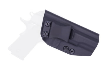 Image of Rounded IWB KYDEX Holster, Browning 1911 .380, Right Hand, Black, BRN-1911380-BK-RH-VAR
