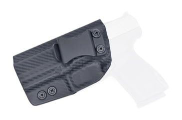 Image of Rounded IWB KYDEX Holster, Canik TP9SF/TP9SF Elite, Left Hand, Carbon Fiber, CNK-TP9SFELT-CF-LH-VAR