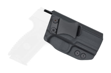 Image of Rounded IWB KYDEX Holster, FNH 509, Right Hand, Black, FNS-FN509-BK-RH-VAR