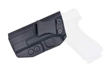 Image of Rounded IWB KYDEX Holster, Glock 17/22/31 Gen 1-5, Left Hand, Carbon Fiber, GLK-172231-CF-LH-VAR