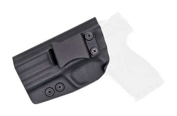 Image of Rounded IWB KYDEX Holster, S&amp;W M&amp;P 4.25in, Left Hand, Black, SWN-MP425940-BK-LH-VAR
