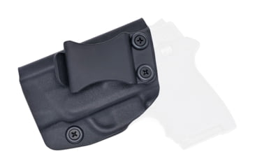 Image of Rounded IWB KYDEX Holster, S&amp;W M&amp;P Bodyguard 380, Left Hand, Black, SWN-BG380L-BK-LH-VAR