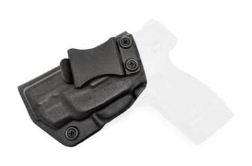 Image of Rounded IWB KYDEX Holster, S&amp;W M&amp;P SHIELD 45ACP w/Integrated Crimson Trace Laser, LH, Black, SWN-MPSH45LSR-BK-LH-VAR